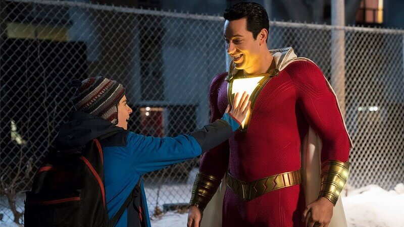 Zachary Levi and Jack Dylan Grazer in Shazam