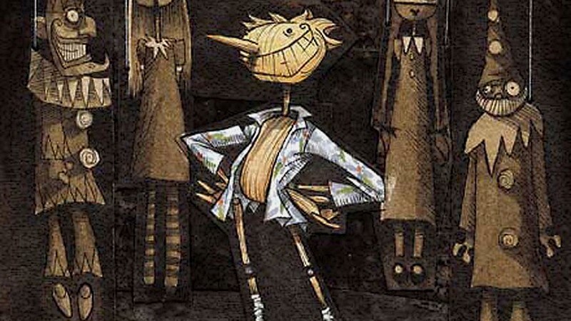 Pinocchio Artwork from Gris Grimly