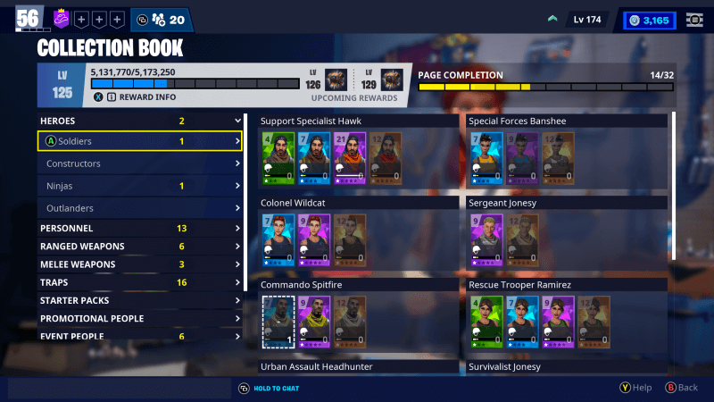 Fortnite Save the World Collection Book