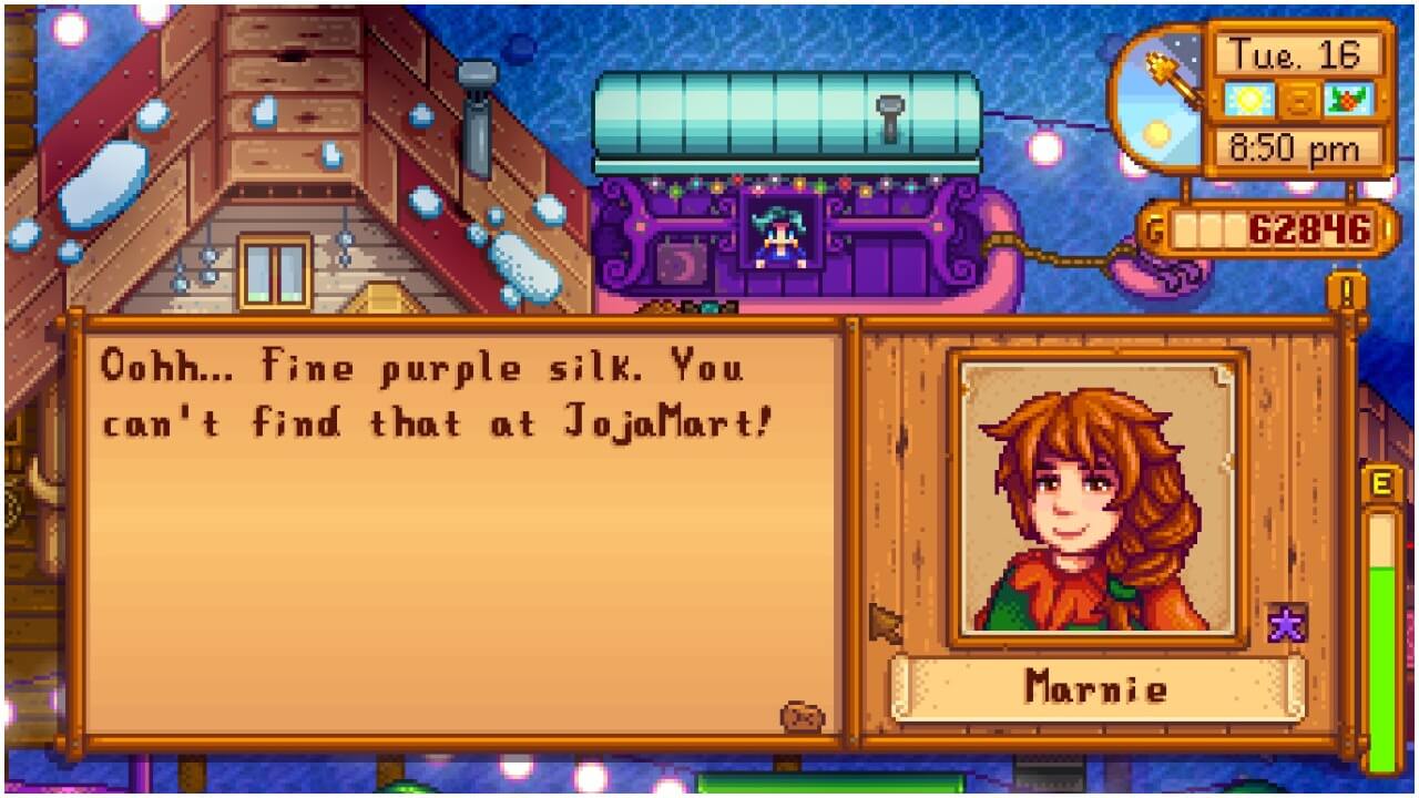 Stardew Valley — Marnie Gift Guide stardew valley marnie