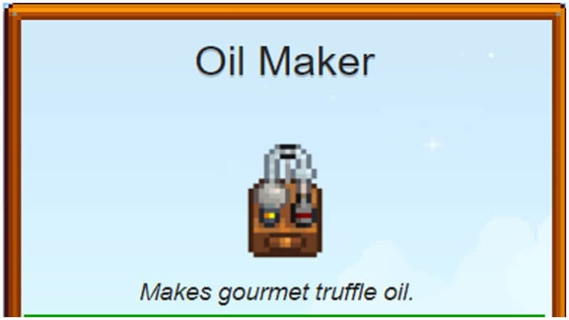 oil maker stardew valley