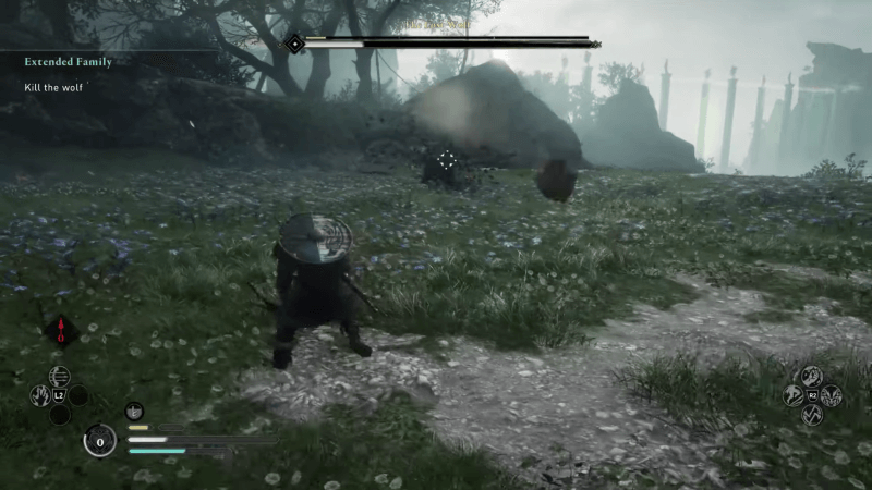 The Lost Wolf stone chuck