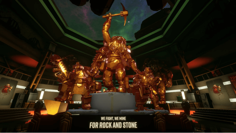 DRG pickaxe raised rock and stone community 