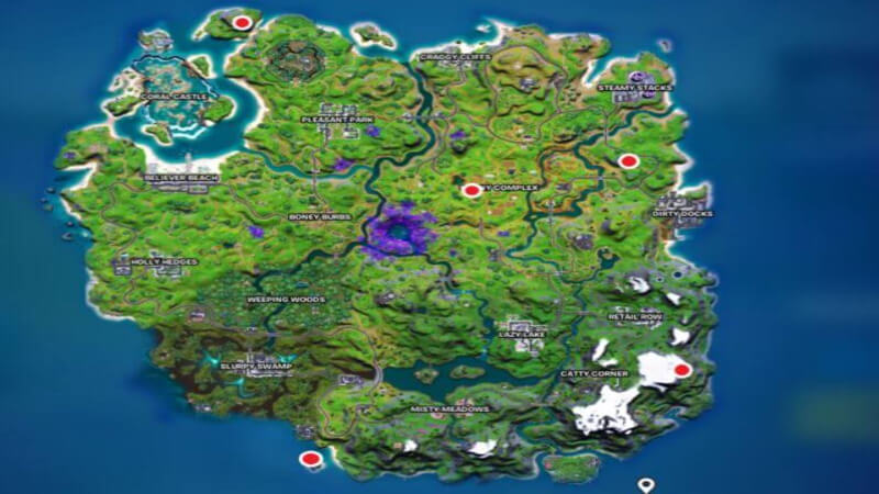 Fortnite Alien Artifact Locations