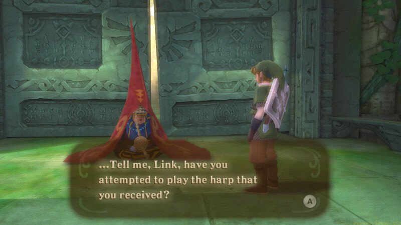 Skyward Sword Goddess's Harp The Old One
