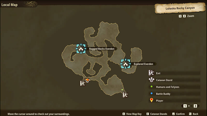 Monster Hunter Stories 2 Loloska Rocky Canyon Everden