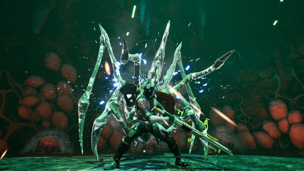 Dolmen, an Otherworldly Shooter, Will Preview at Gamescom Dolmen Shooter Revion Prime Monster fight