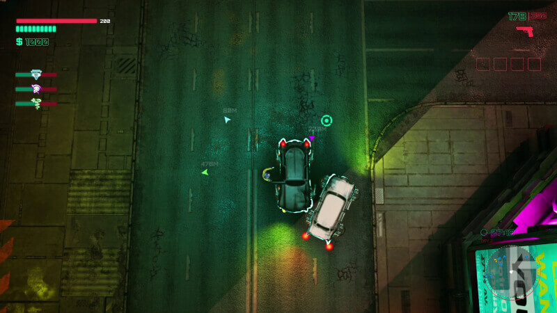 Glitchpunk Early Access Driving in city