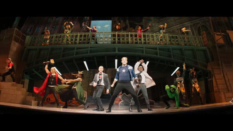 Marvel Studios Hawkeye Trailer shot Steve Rogers Musical