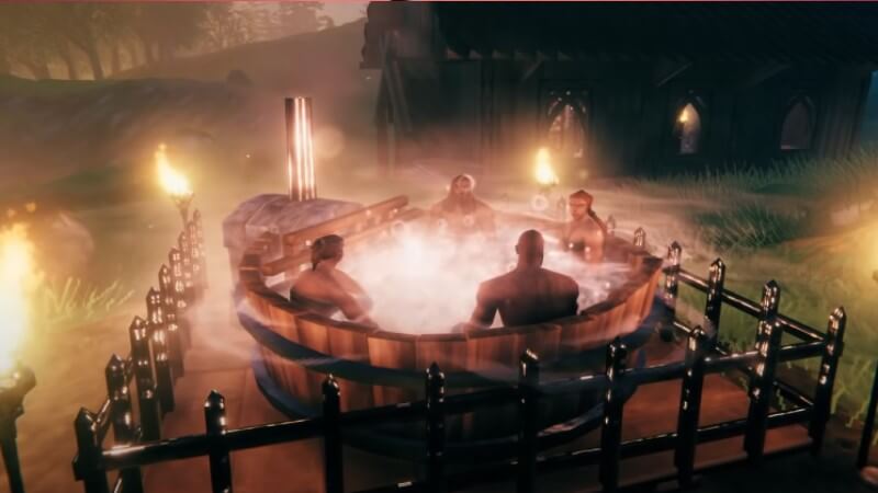 How to make and use a hot tub Valheim