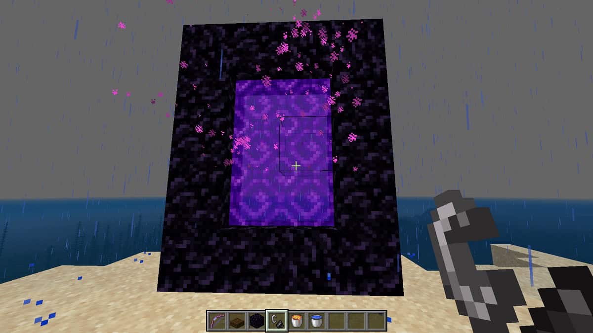 making a nether portal in minecraft