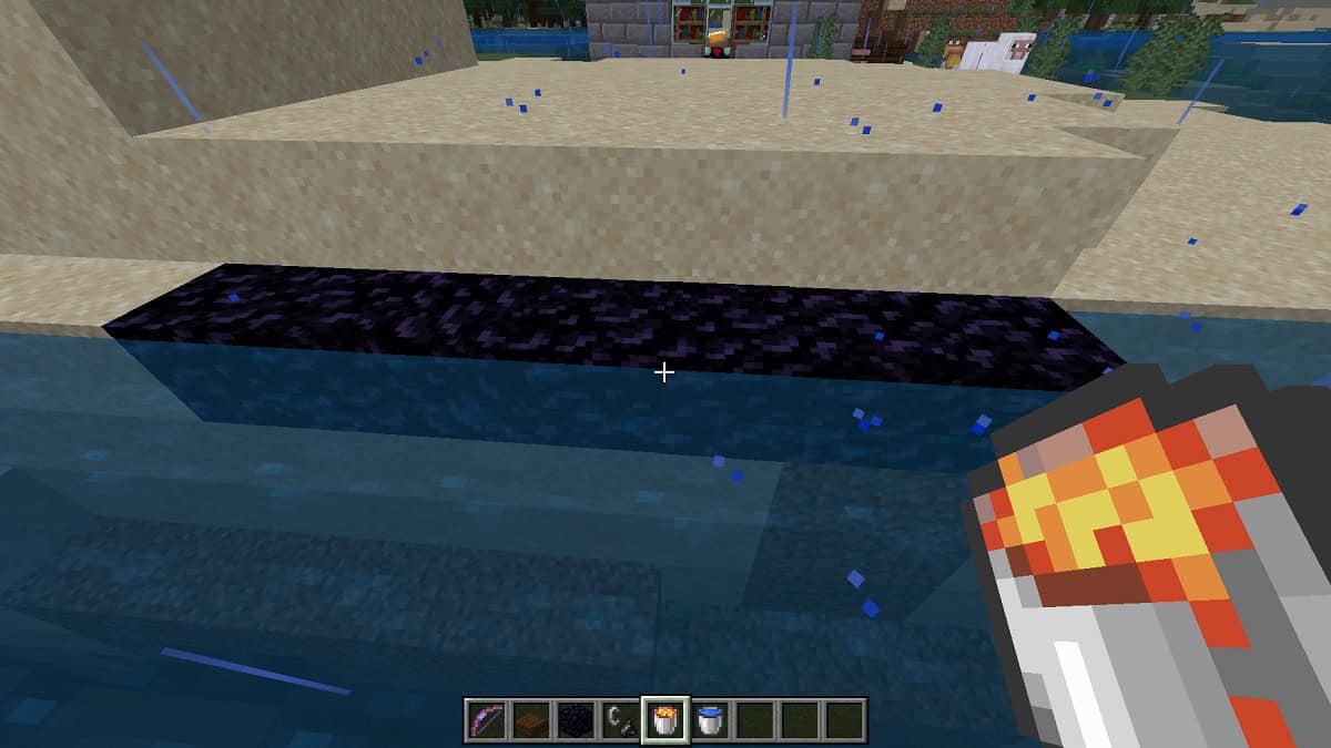 making obsidian in minecraft