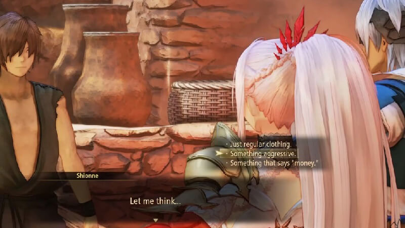 tales of arise shionne fashion critic