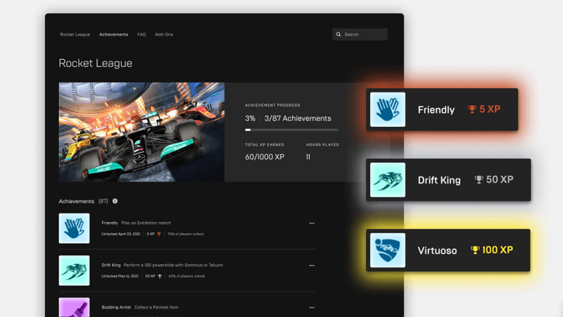 Epic Games Store Achievements