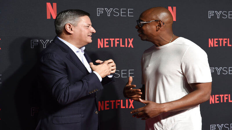 Ted Sarandos and Dave Chappelle