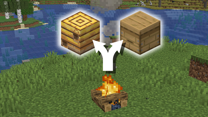 using a campfire to safely get honeycomb in minecraft