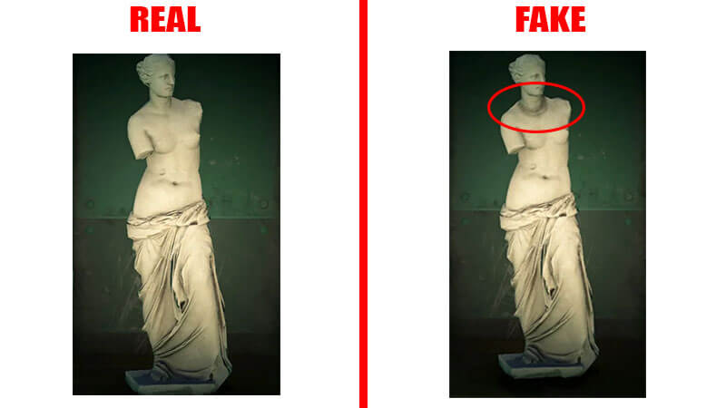 Venus de Milo, Alexandros of Antioch fake Redd statue