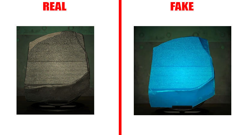 Rosetta Stone fake