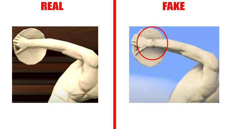 Discobolus of Myron fake