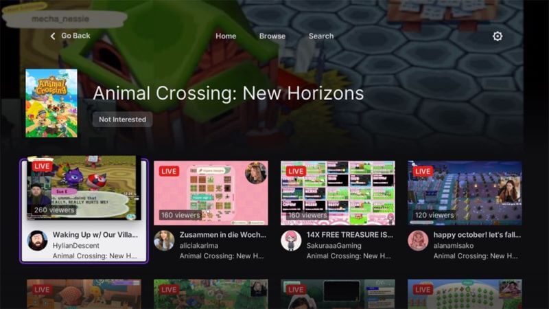 Twitch App on Switch