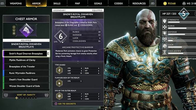 Sindri's Royal Dwarven armor God of War