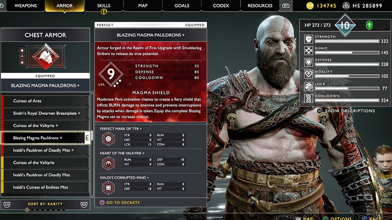 Blazing Magma Armor God of War