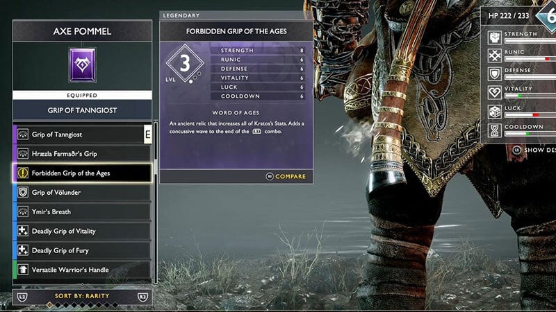 Forbidden Grip of the Ages GOW 2018