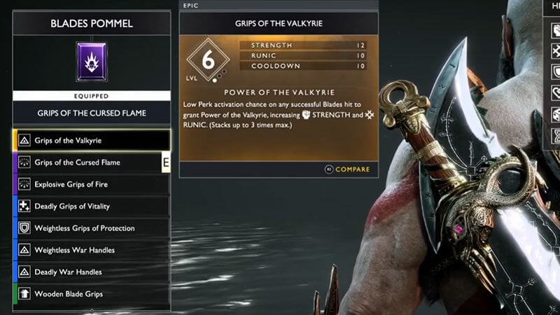 Grips of the Valkyrie GOW 2018