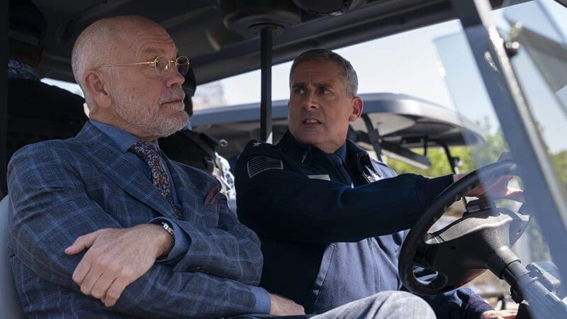 Steve Carell and John Malkovich star in the Netflix workplace comedy-drama "Space Force", and will return for Season 2.