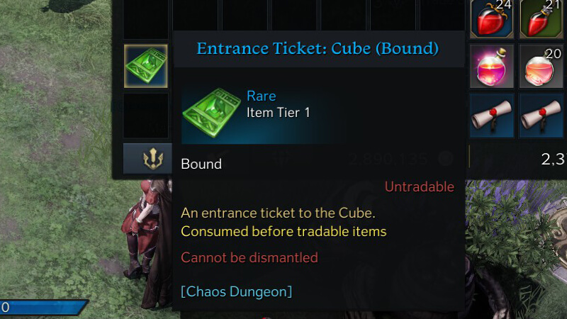 Lost Ark Cube Entrance Ticket