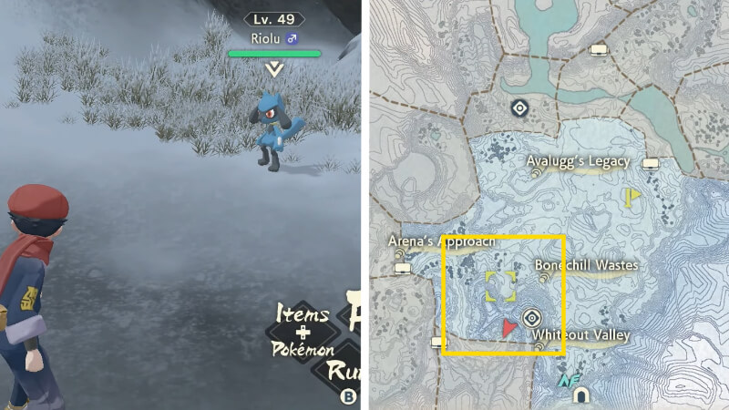 Pokémon Legends Arceus Riolu Location