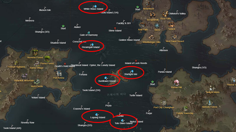 Luterran Royal Trading Ship Locations Wandering Merchant Lost Ark