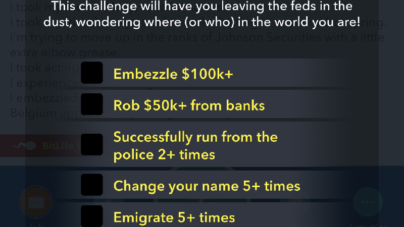 BitLife Cant Catch Me Challenge