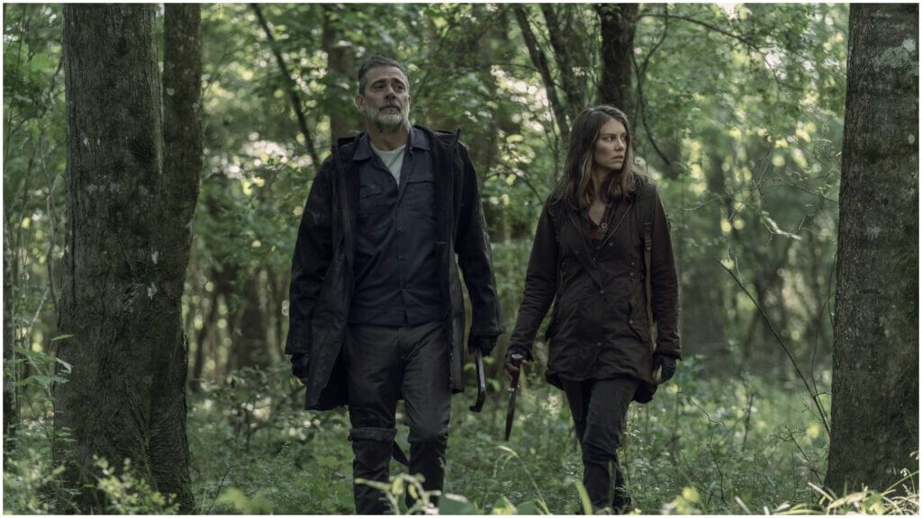 ‘Isle of the Dead’ The Walking Dead Spin-Off Series Announced Lauren Cohan and Jeffrey Dean Morgan as Maggie and Negan in Isle of the Dead The Walking Dead Spin-Off Series - Screenshot