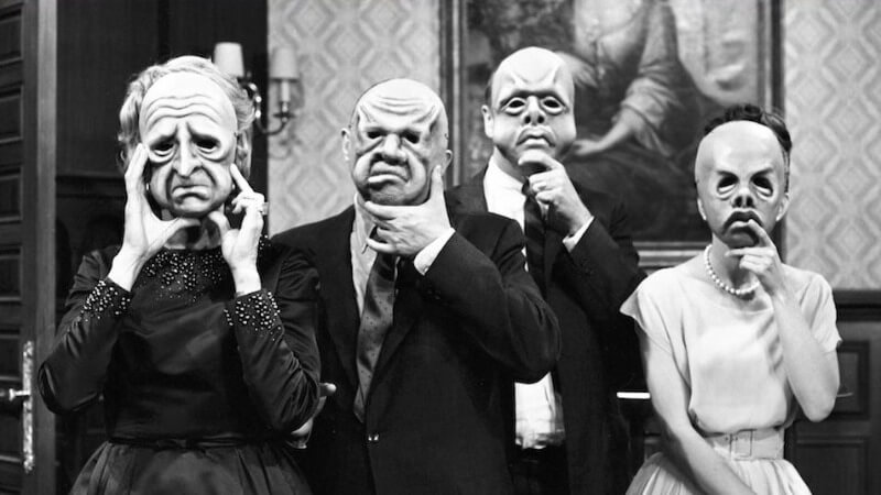 The family from the Twilight Zone episode The Masks