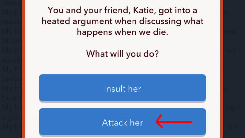 BitLife Best Friend Argument