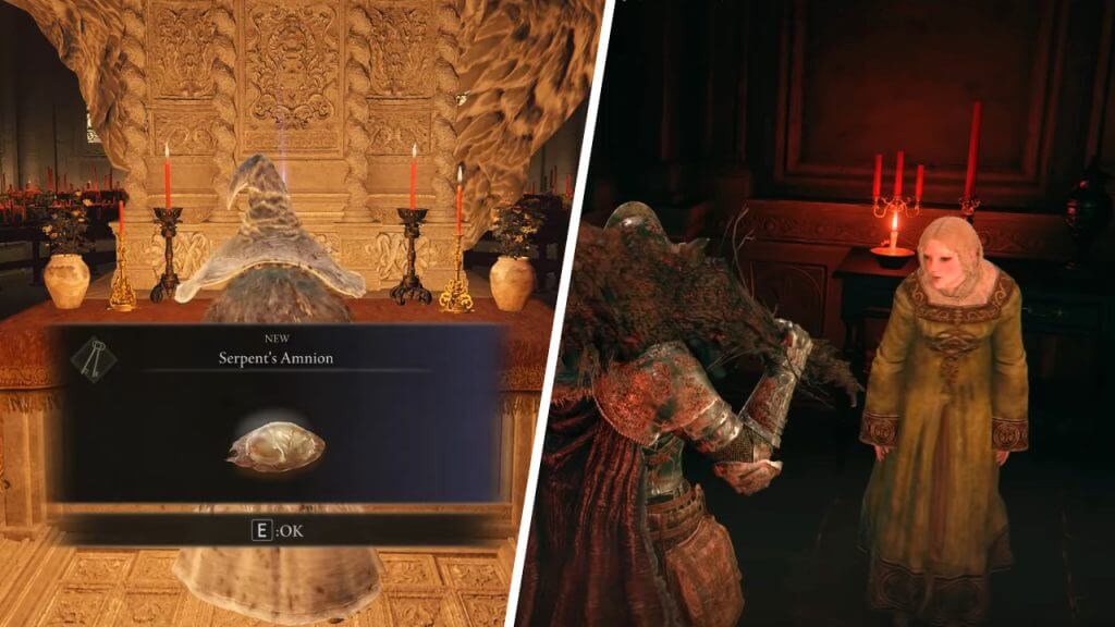 Elden Ring How to Get and Use Serpent's Amnion