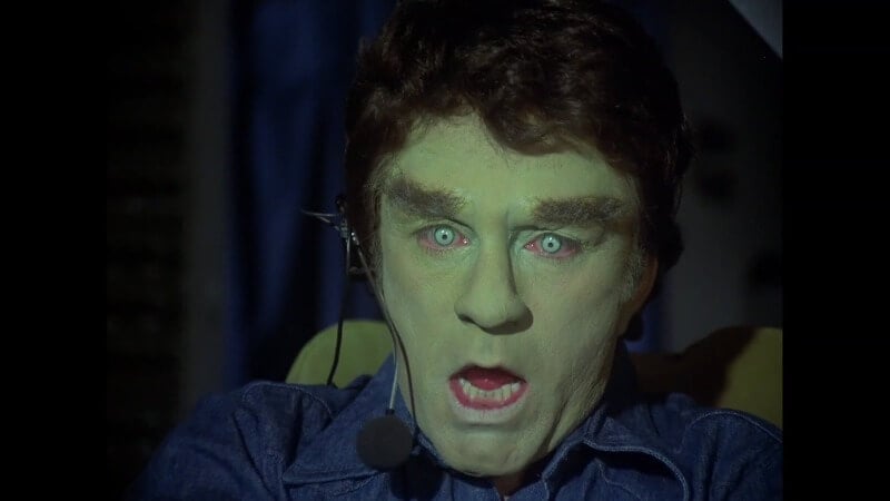 David transforming into the Hulk while flying a plane