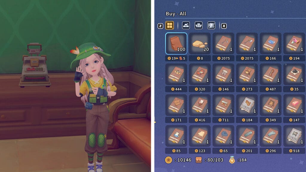 Commerce Guild Blueprint Shop in My Time at Sandrock