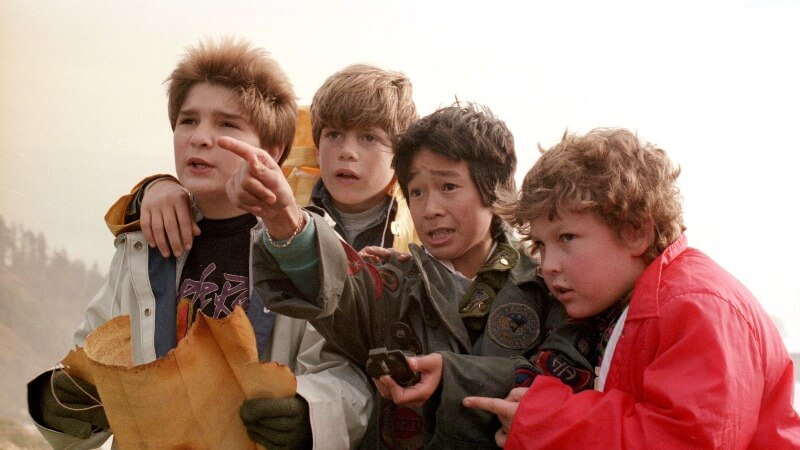 The Goonies looking the map