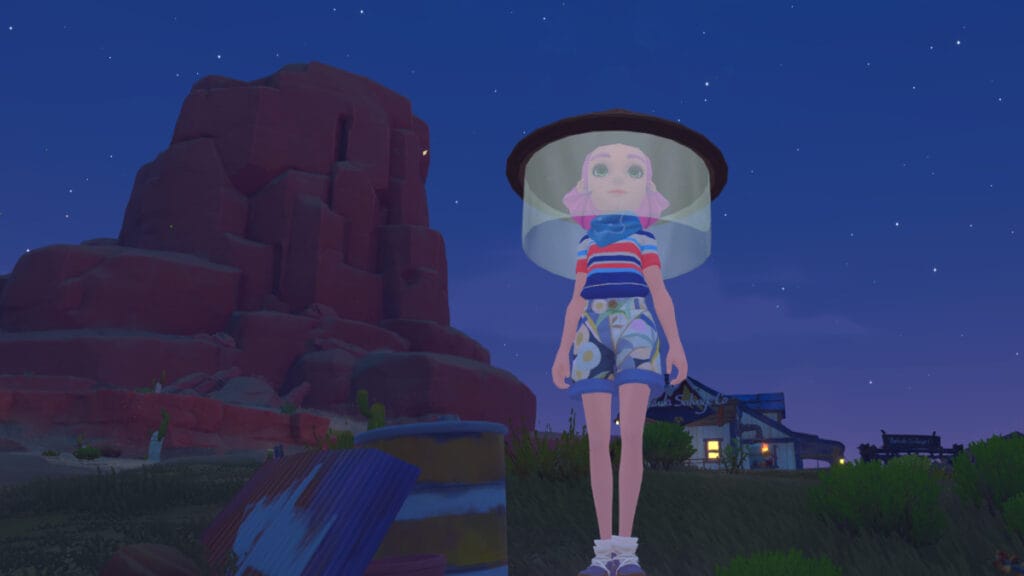 5 Best Ways to Make Money in My Time at Sandrock A character stands on a hill overlooking town in My Time at Sandrock