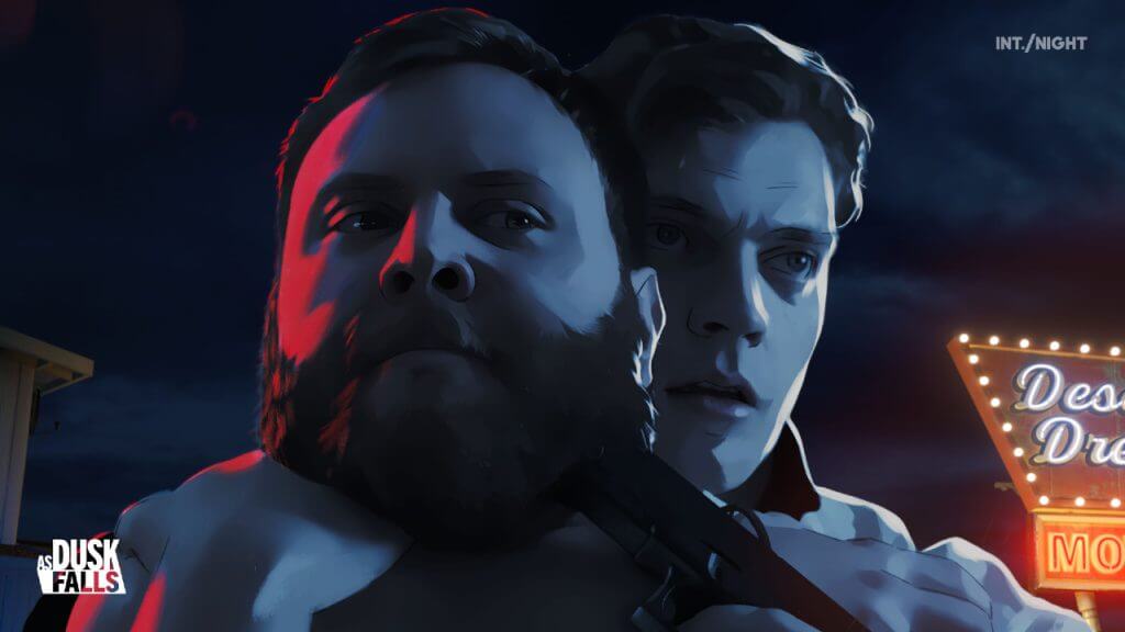 Xbox Games Showcase: As Dusk Falls Official Launch Date Announced As Dusk Falls characters grapple