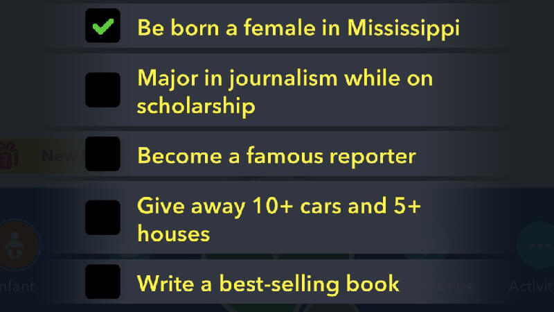 BitLife O Challenge List