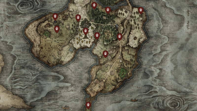 Elden Ring All Weeping Peninsula Boss Locations