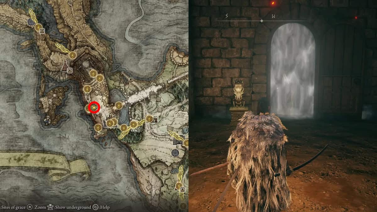 The Misercode dagger location in Elden Ring.
