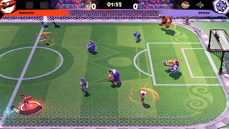 Mario Strikers Battle League Mario Do Hyper Strike