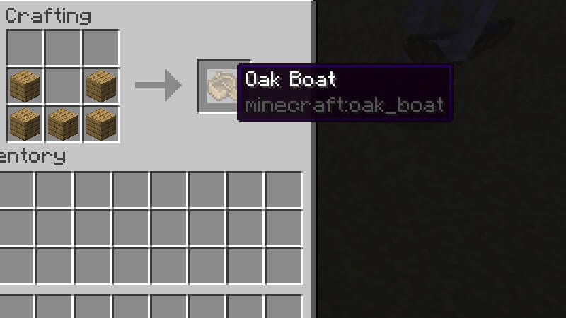 Minecraft Crafting Boat