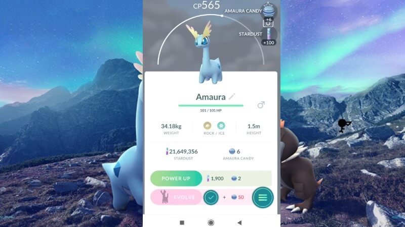 Pokèmon Go Catch Amaura