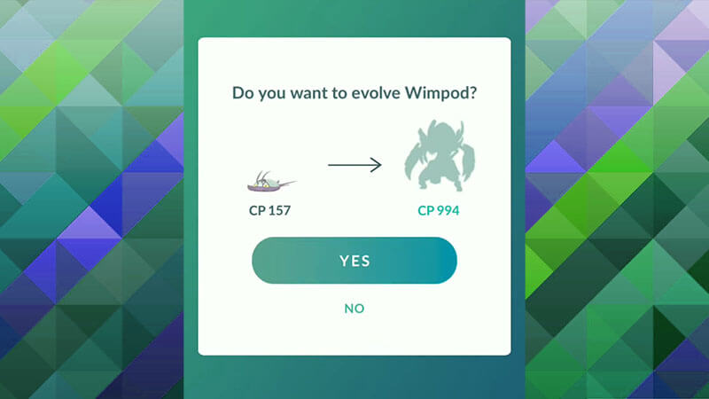 Pokemon Go CP Wimpod Evolution Golisopod