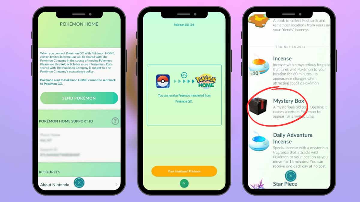 mystery box pokemon go